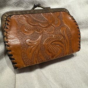 Vintage leather pouch